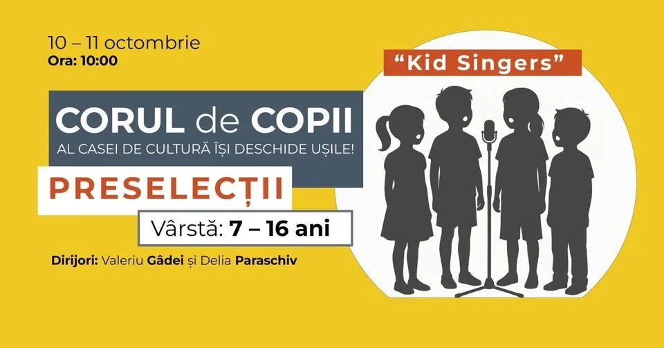 Preselecții pentru corul de copii „Kid Singers”