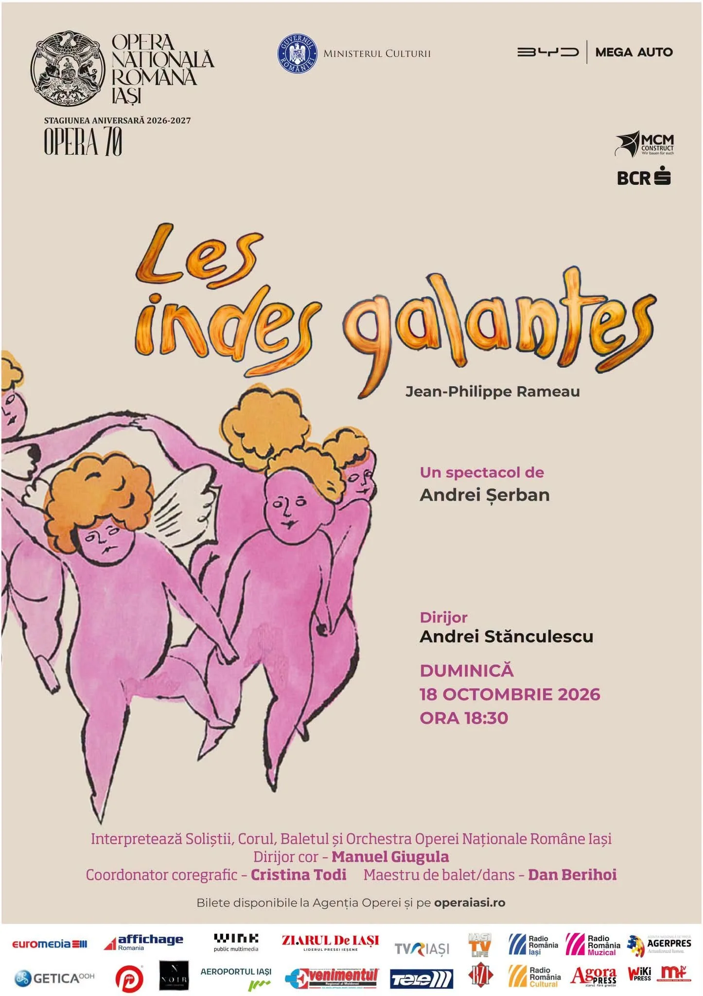 „Les Indes Galantes”, în regia lui Andrei Șerban, din nou la ONRI