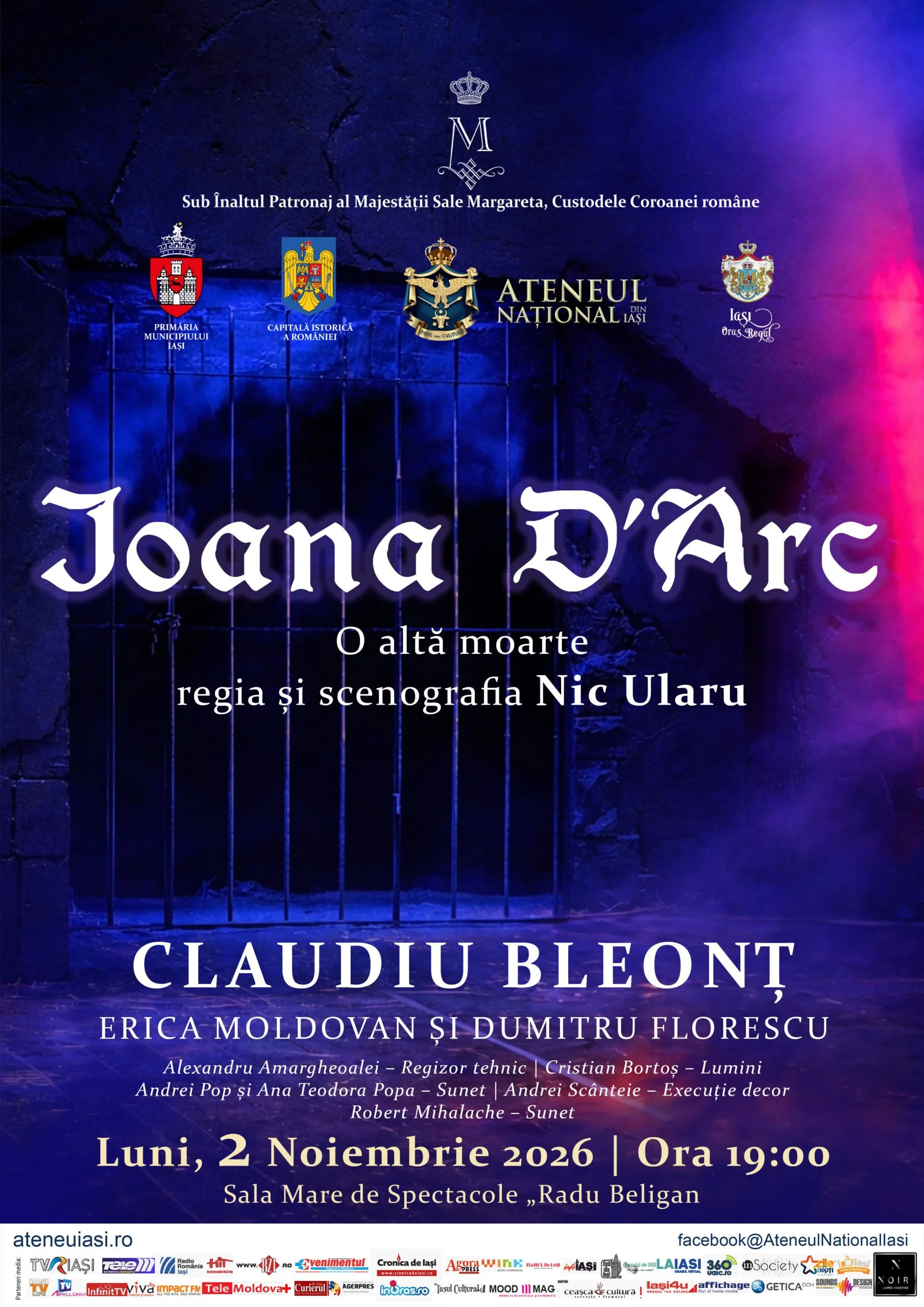 „Ioana D’Arc”, spectacol în regia lui Nic Ularu, la Ateneul Național Iași