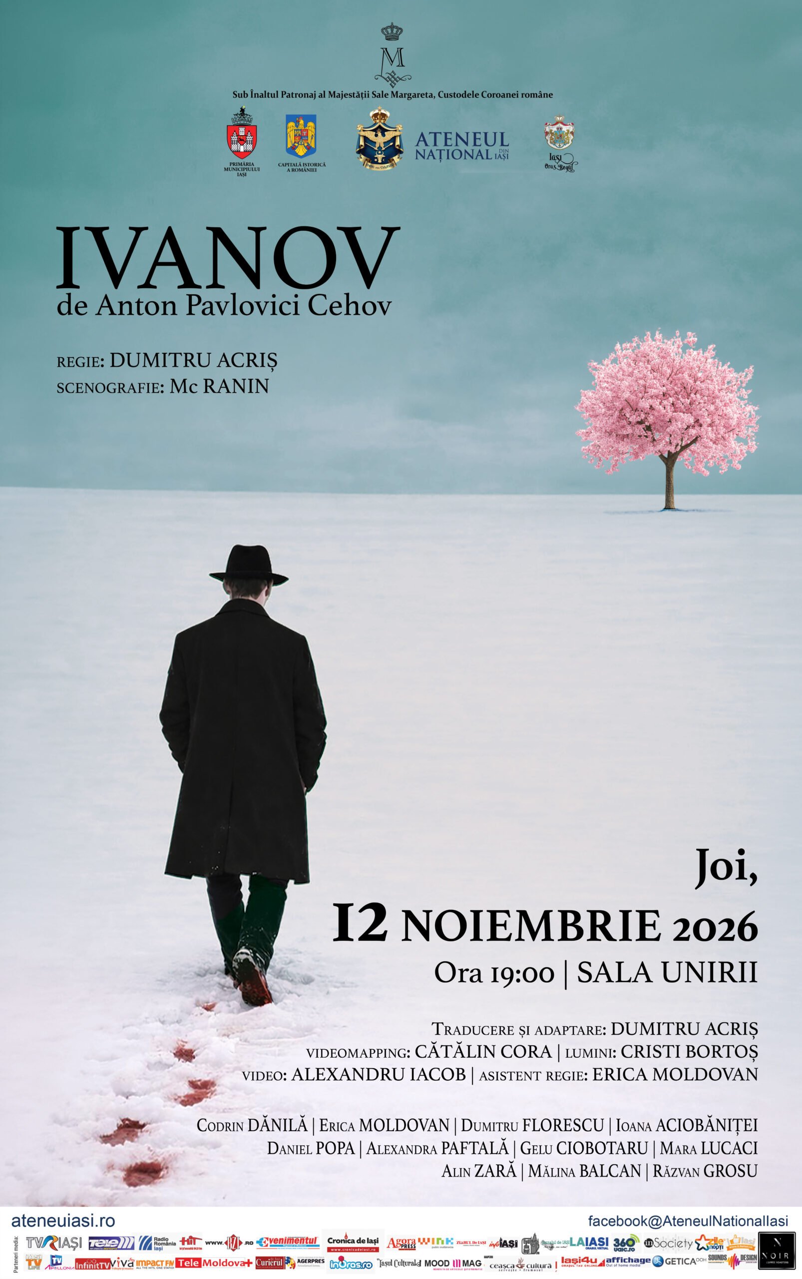 „Ivanov”, în regia lui Dumitru Acriș, în 12 noiembrie la Sala Unirii