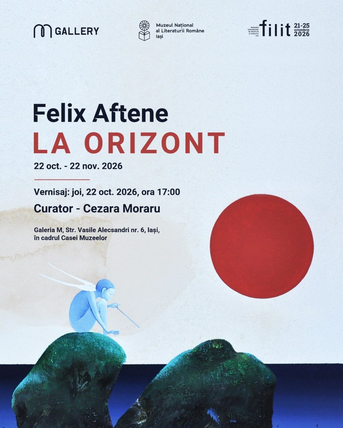 „La Orizont”, expoziție semnată de Felix Aftene la Galeria M, 22 octombrie-22 noiembrie