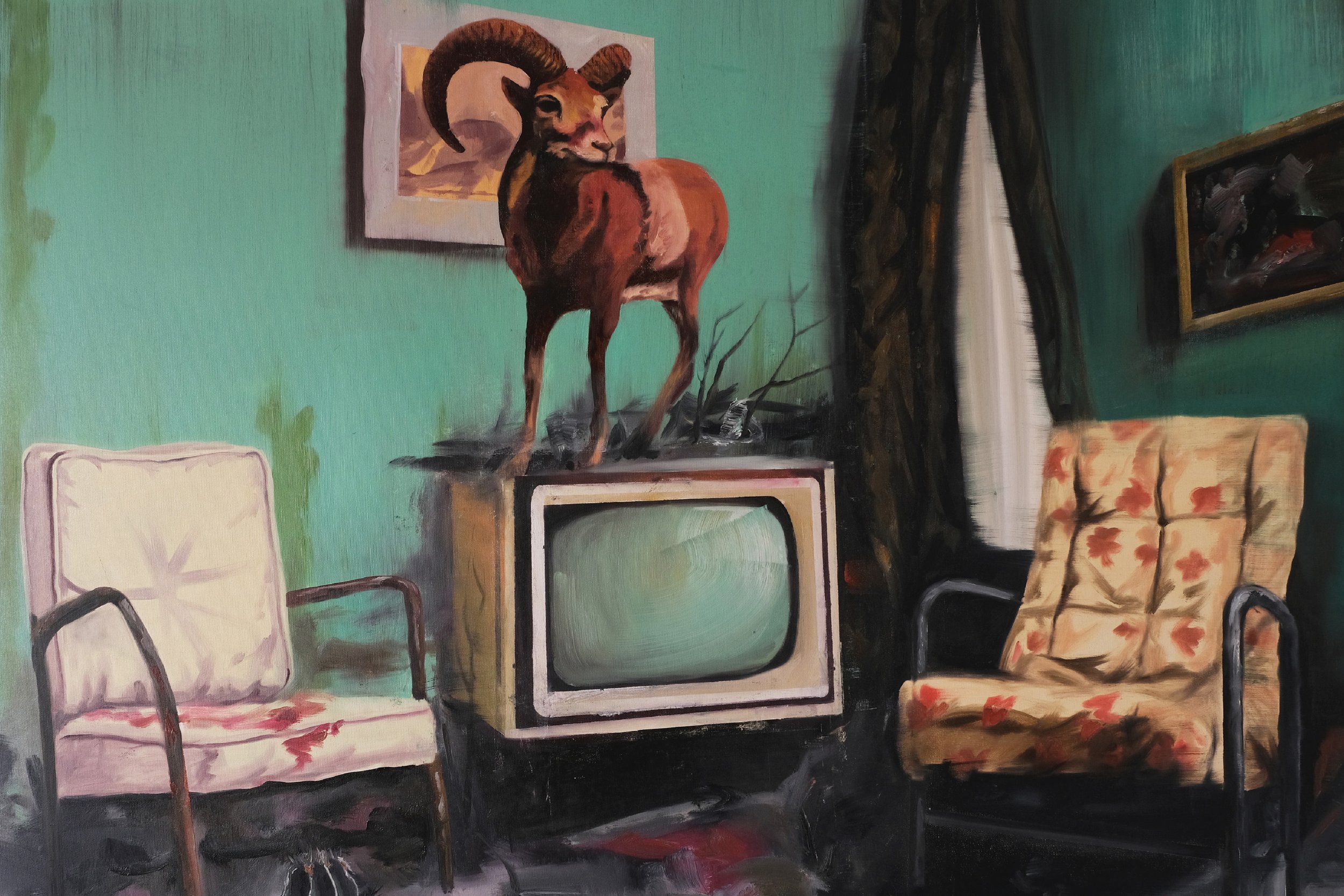 Looking Back in Time, 2023, ulei pe panza, 100x120 cm.jpg