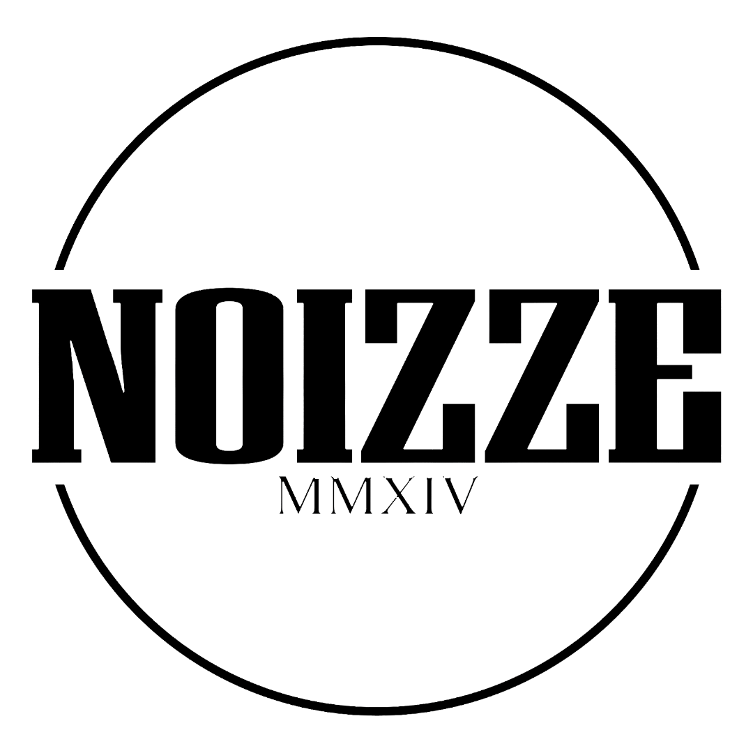 A black circular logo with the words 'NOIZZE' and the Roman numerals 'MMXIV' underneath.