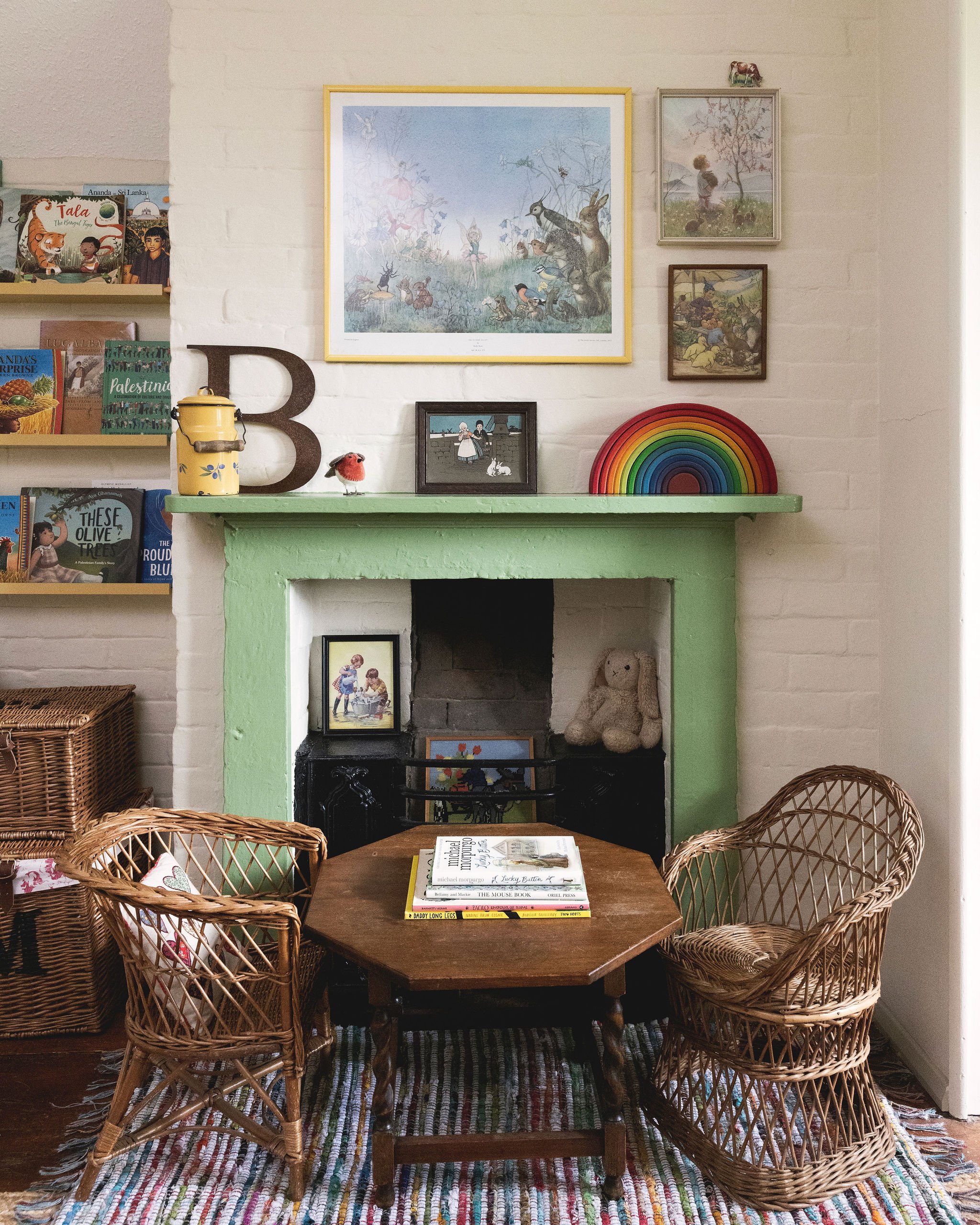 Vintage inspired children's bedroom interior