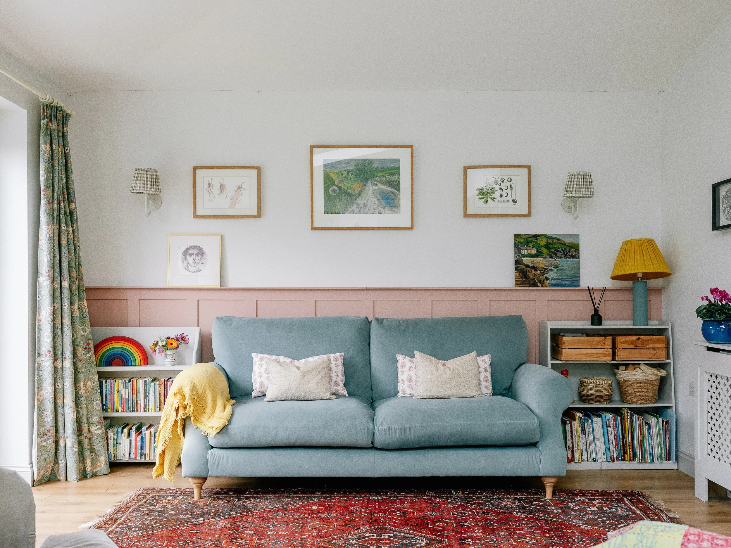 Warm family home design colour gloucestershire interior designer bristol interior designer