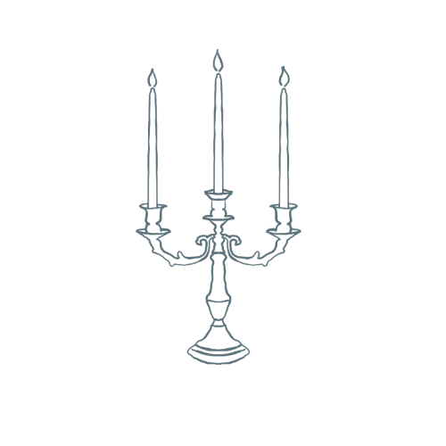 Candle illustration interior designer Gloucestershire Cotswolds