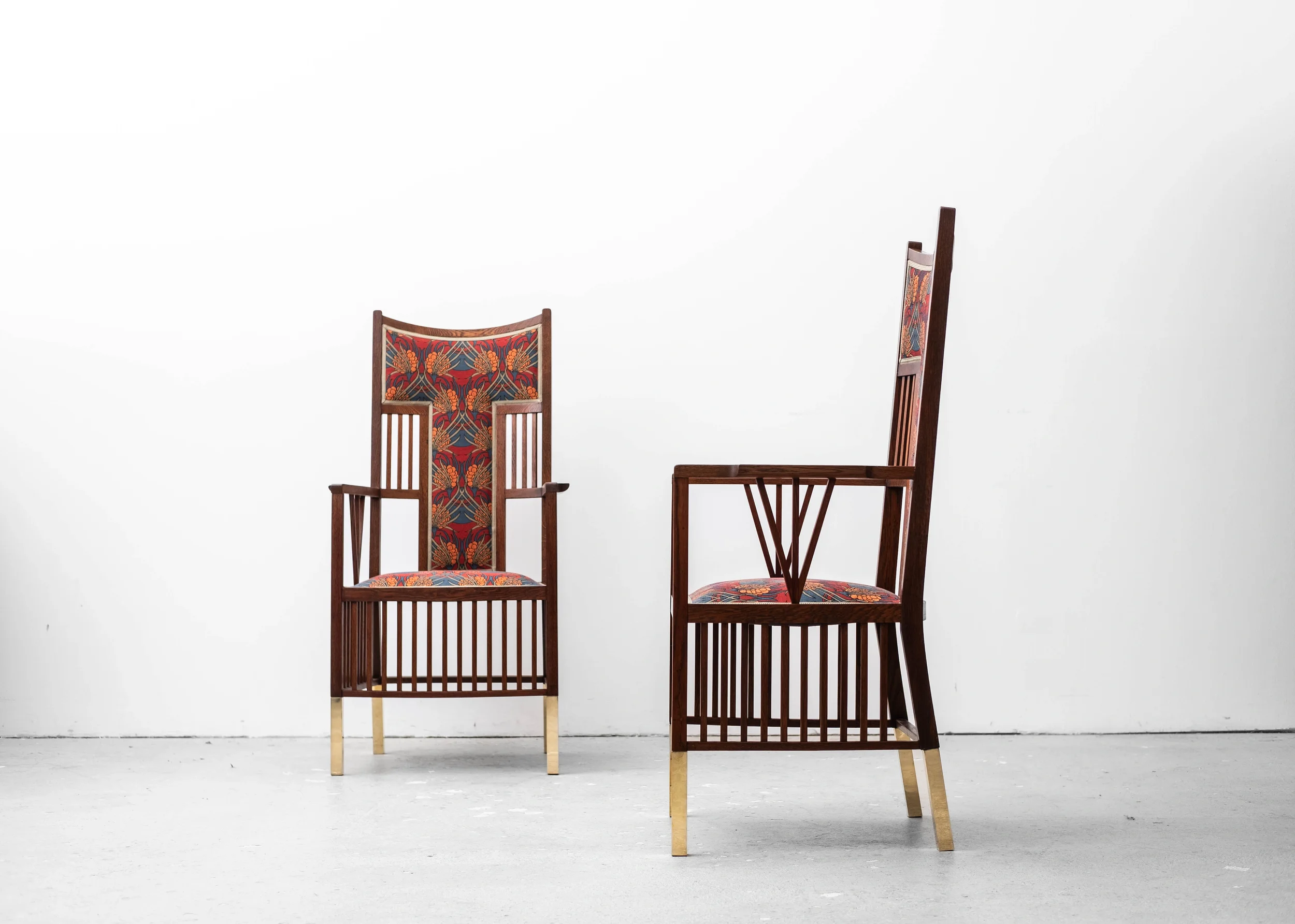 Pair of armchairs by J. M. Olbrich (2nd Secession Exhibition, Vienna, 1898)