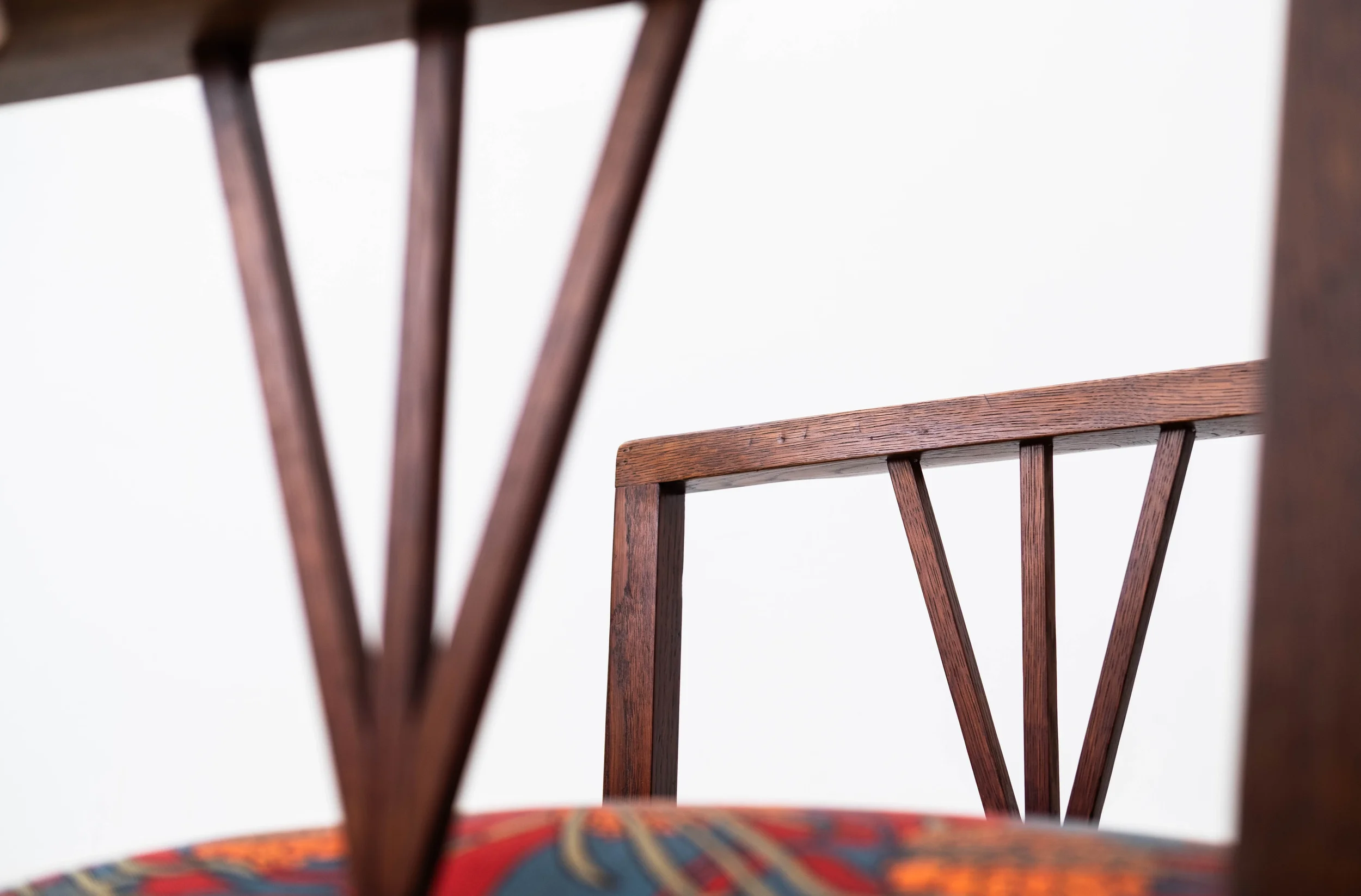 Detail: Pair of armchairs by J. M. Olbrich (2nd Secession Exhibition, Vienna, 1898)