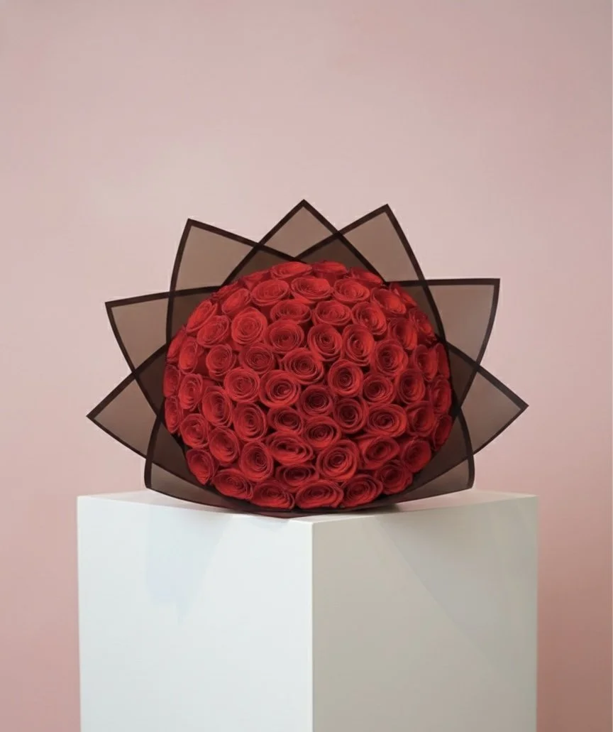 Valentines day 50 count rose bouquets