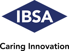IBSA logo with white text on a blue diamond-shaped background