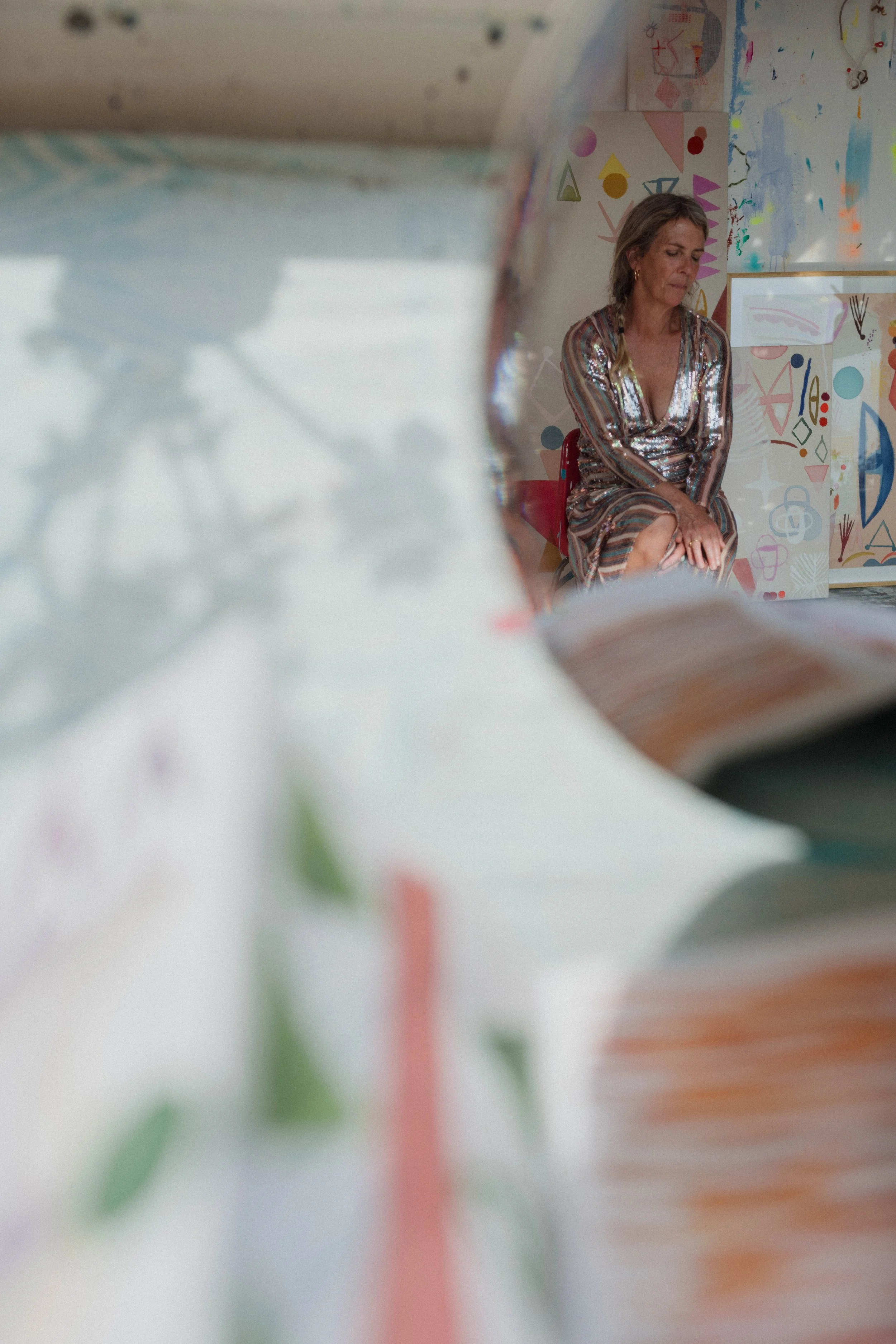 becky-blair-artist-studio-portrait-reflections-about-artwork-painting-colour-abstract-totem-shapes.jpeg
