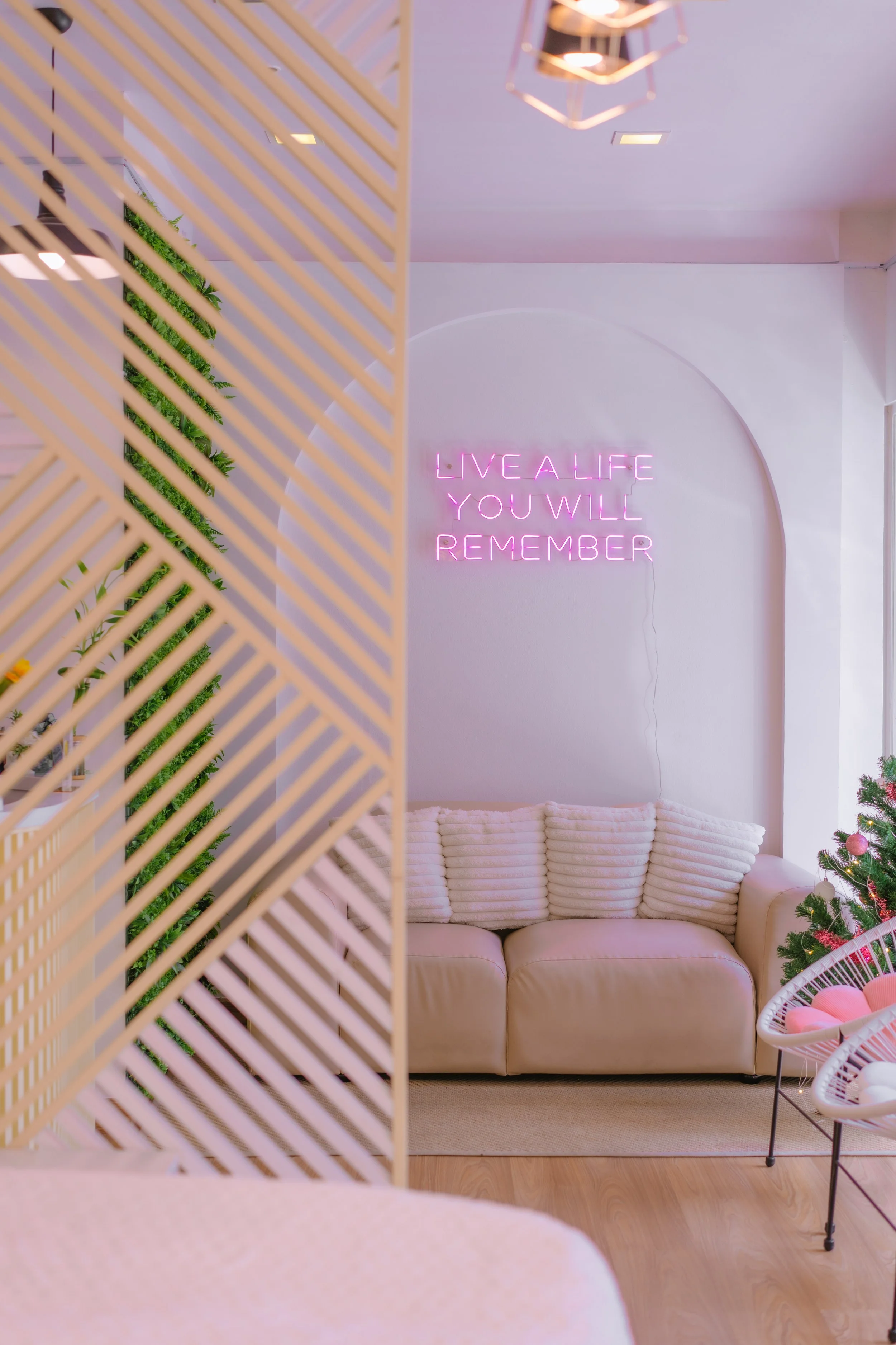 Interior of Bangkok Lash Studio, boutique lash and nail salon in Sukhumvit Bangkok