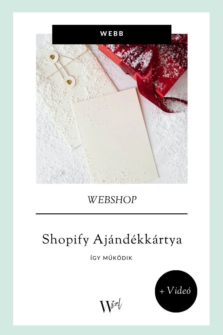 Shopify Ajándékkártya - így működik