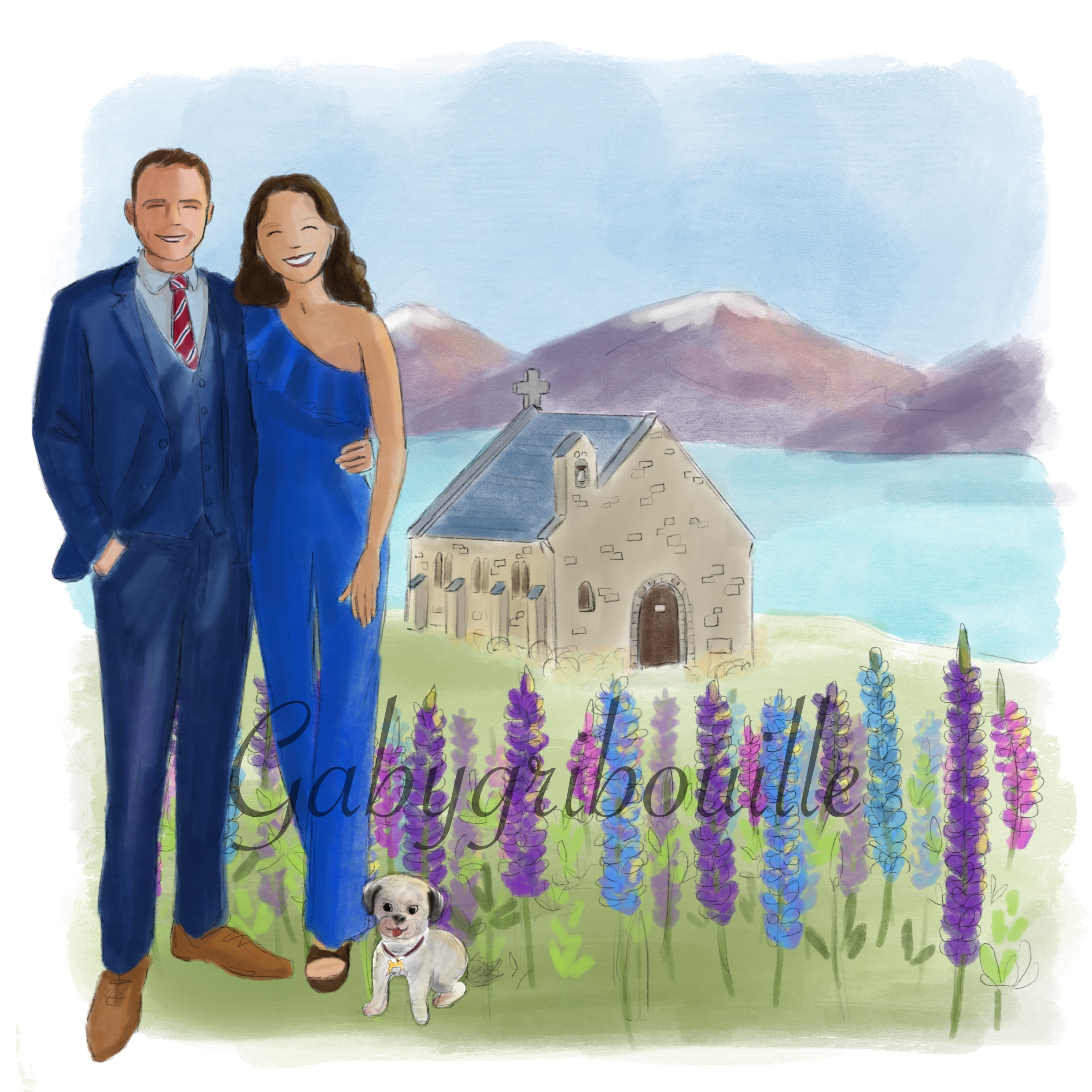 Nelly et Ghislain - faire-part de mariage