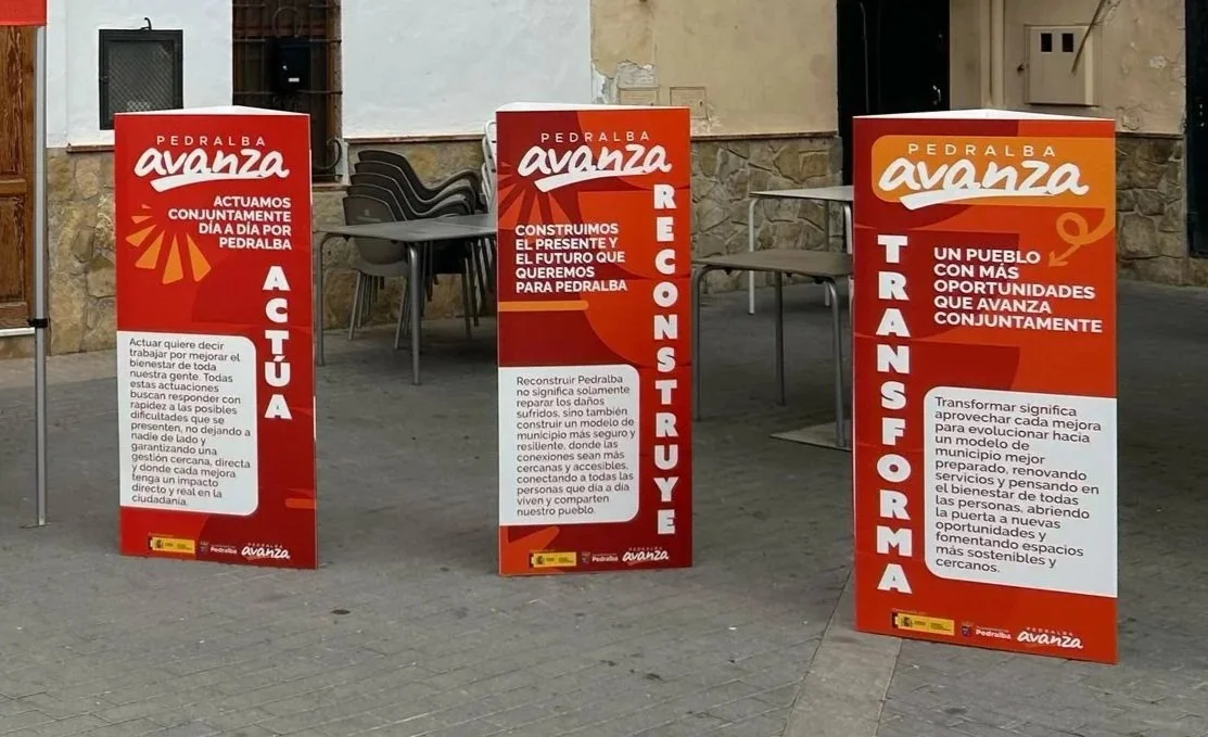 Diseño totem impreso Pedralba