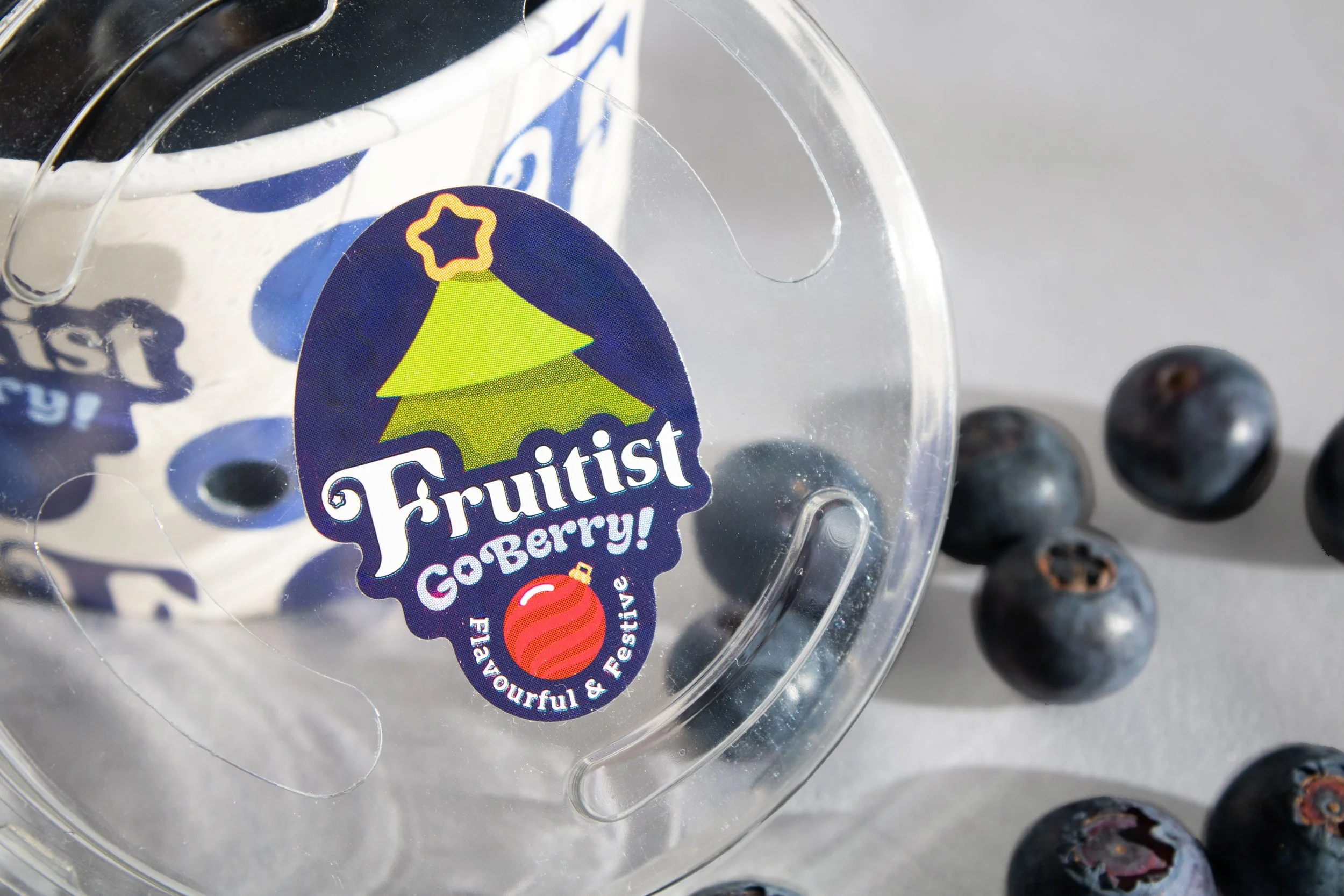 Diseño etiqueta arbol identidad Fruitist