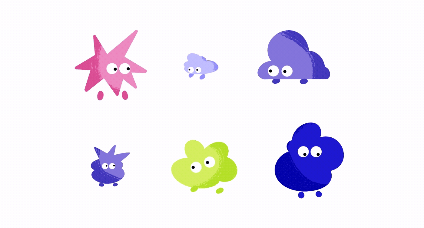 Diseño identidad de marca personajes