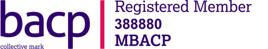 BACP logo with registered member number 388880 and MBACP designation