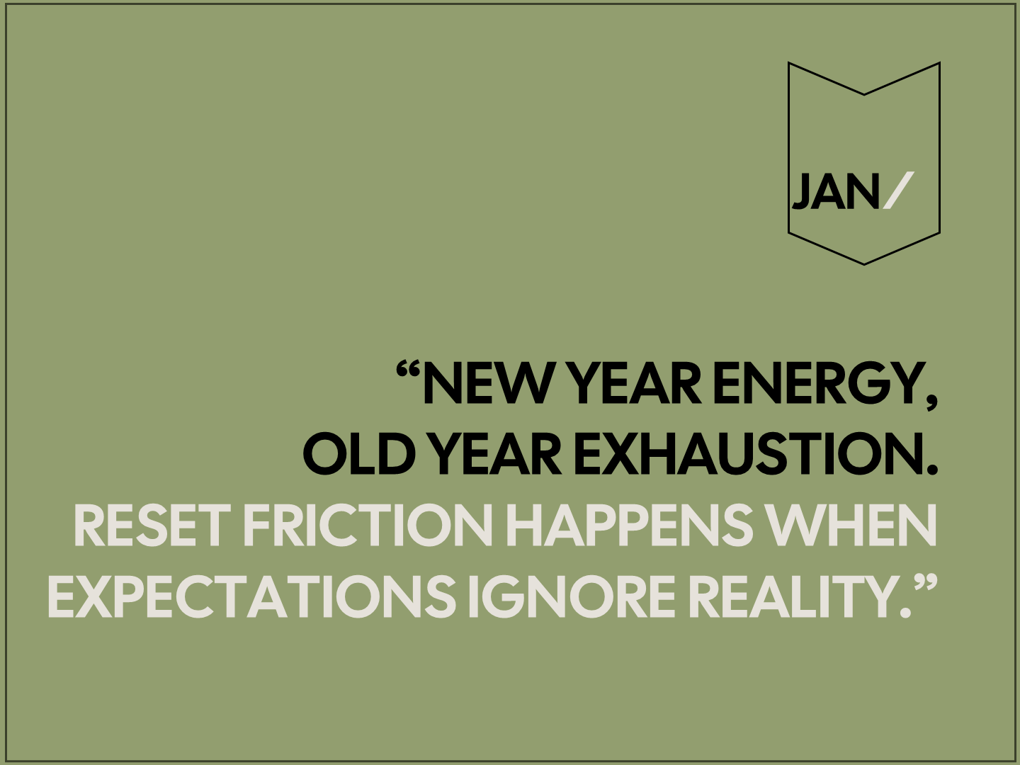 Awareness &amp; Reset