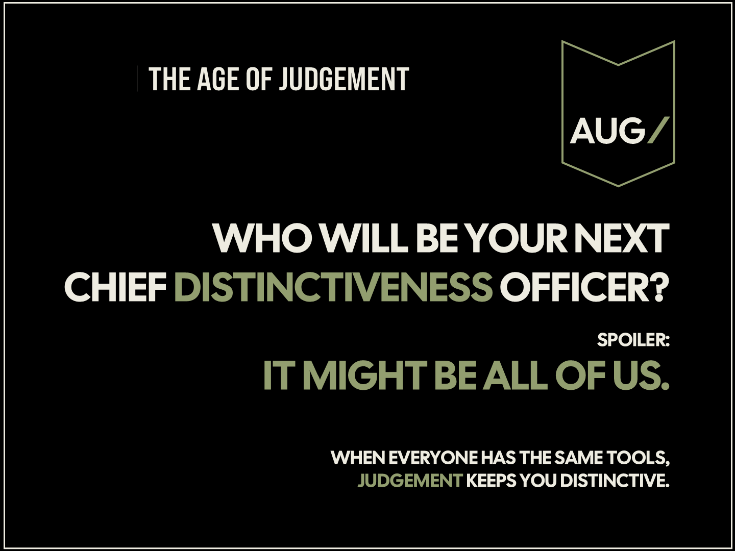 The Age of Judgement