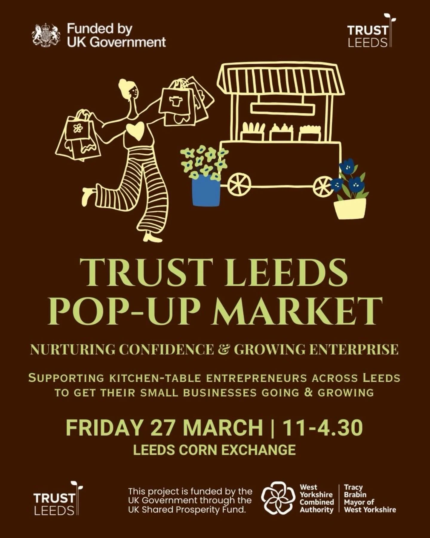 Come and shop from me next Friday with Trust Leeds at the historic indie-loving Leeds Corn Exchange!!

Trust Leeds is a government funded organisation that has allowed us all to learn and upskill our businesses in order to be selling in-person! So I&