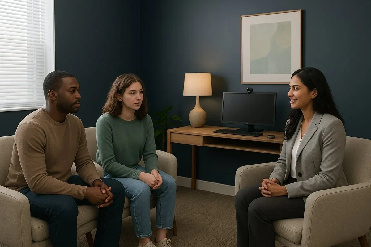 A therapist providing couples and family therapy support for clients in the Harrisburg, PA area.