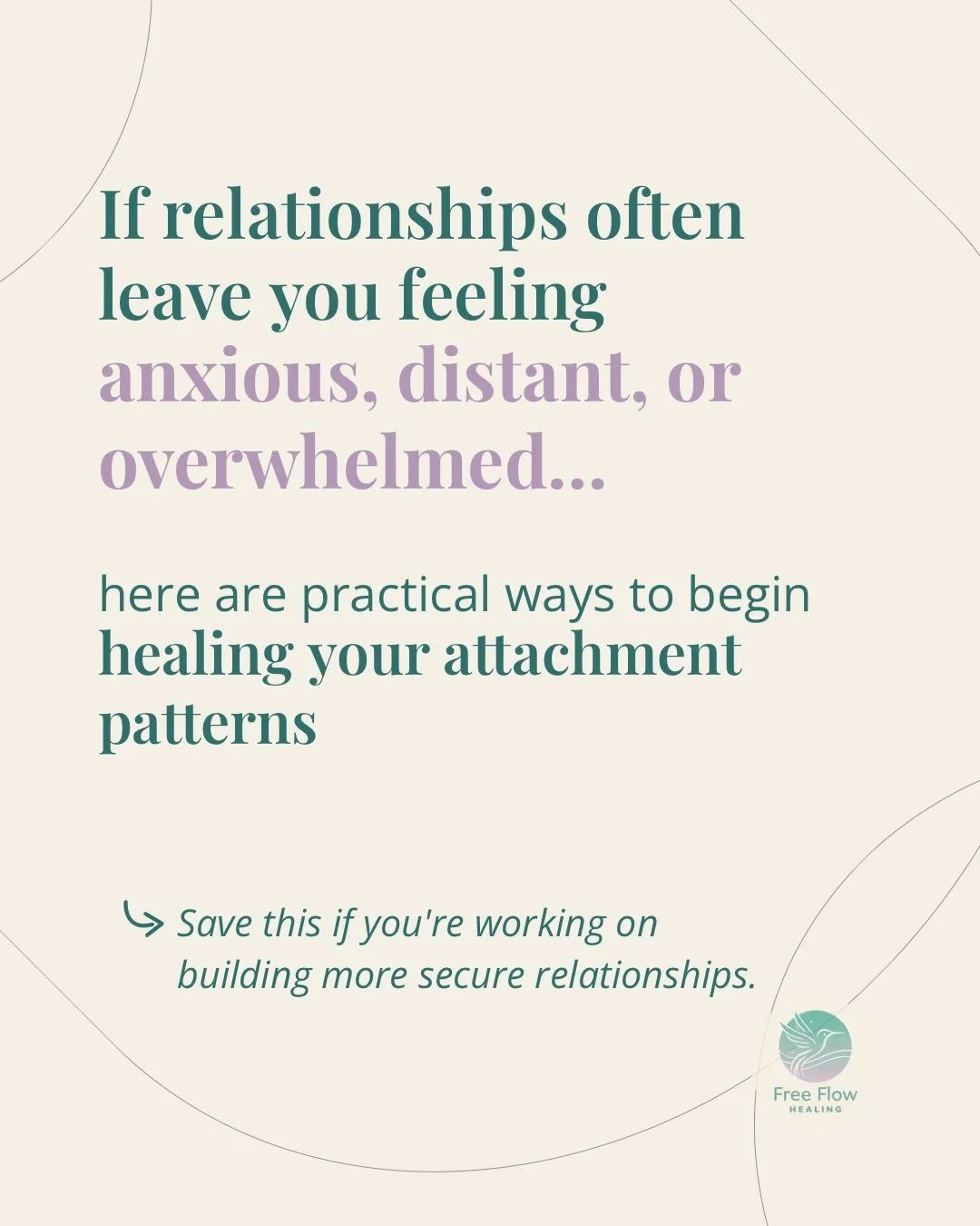 If relationships often leave you feeling anxious, distant, or overwhelmed, attachment patterns may be part of the reason.

The encouraging part is that these patterns are not fixed.

They were learned in the context of relationships, and they can beg