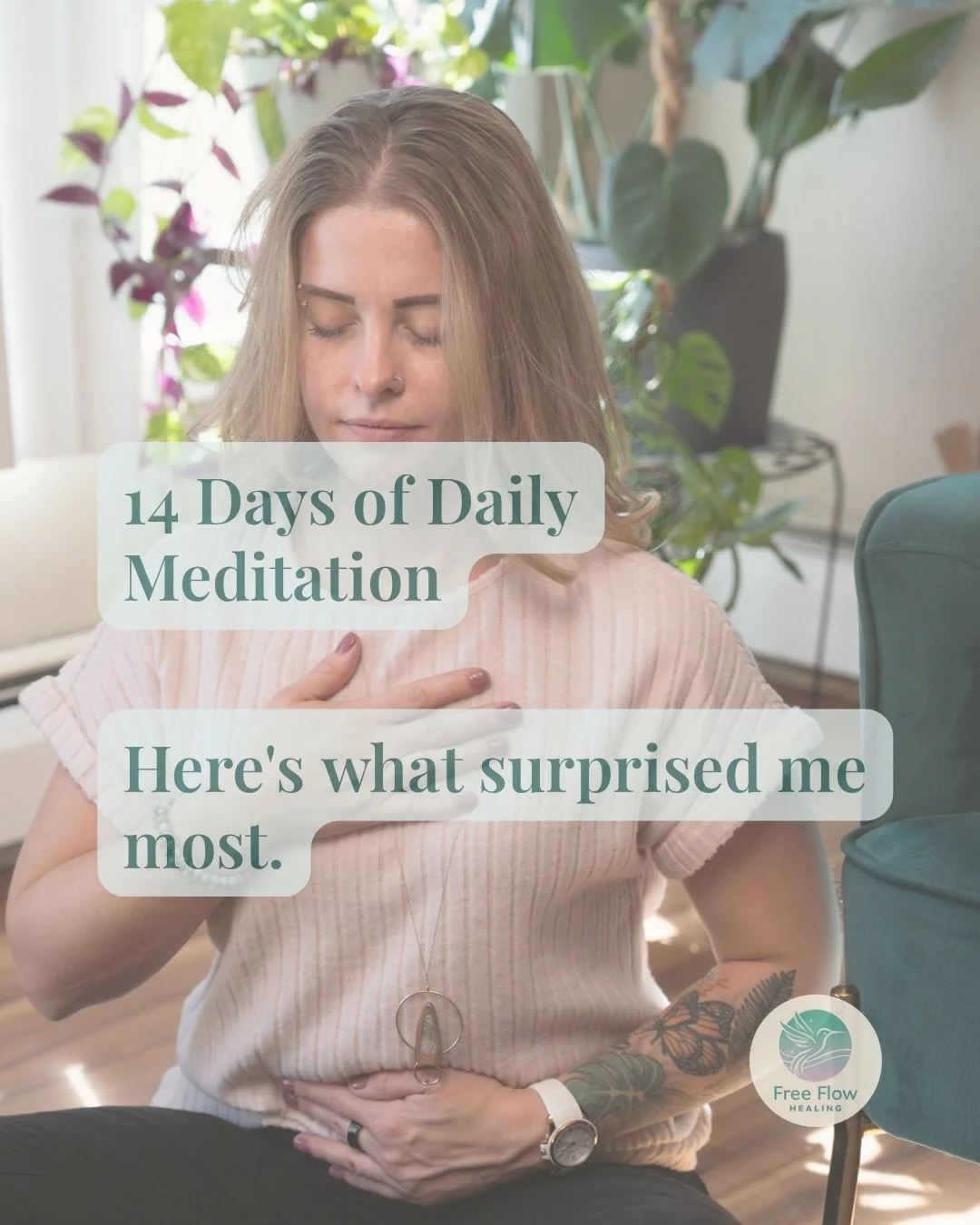Fourteen days ago, I decided to commit to a daily meditation practice.

Not because I thought it would change my life overnight. In fact, consistency with meditation is something I&rsquo;ve struggled with over the years.

My goal was simple: show up 