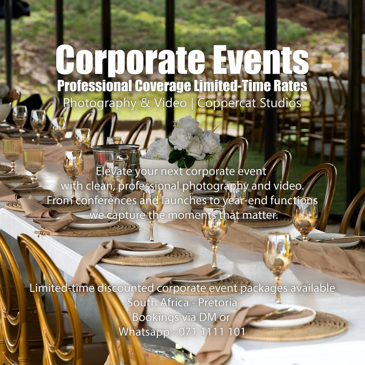 🎯 Limited-time discounted corporate event packages available
📍 South Africa
📩 Bookings via DM or 
WhatsApp - 071 1111 101