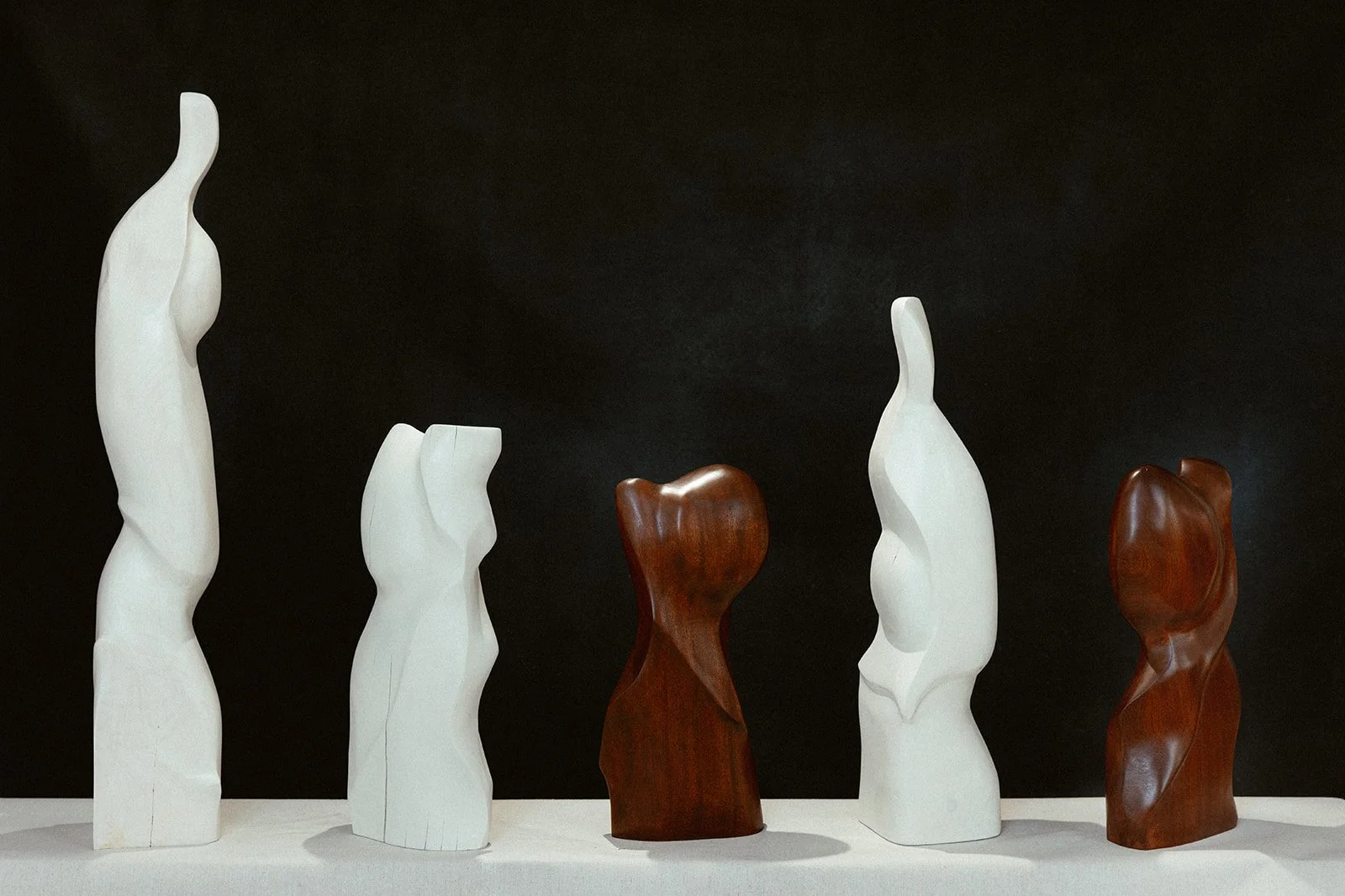 Sexy AF_Pooja Pawakar_5 sculptures_white and mahogany.jpg
