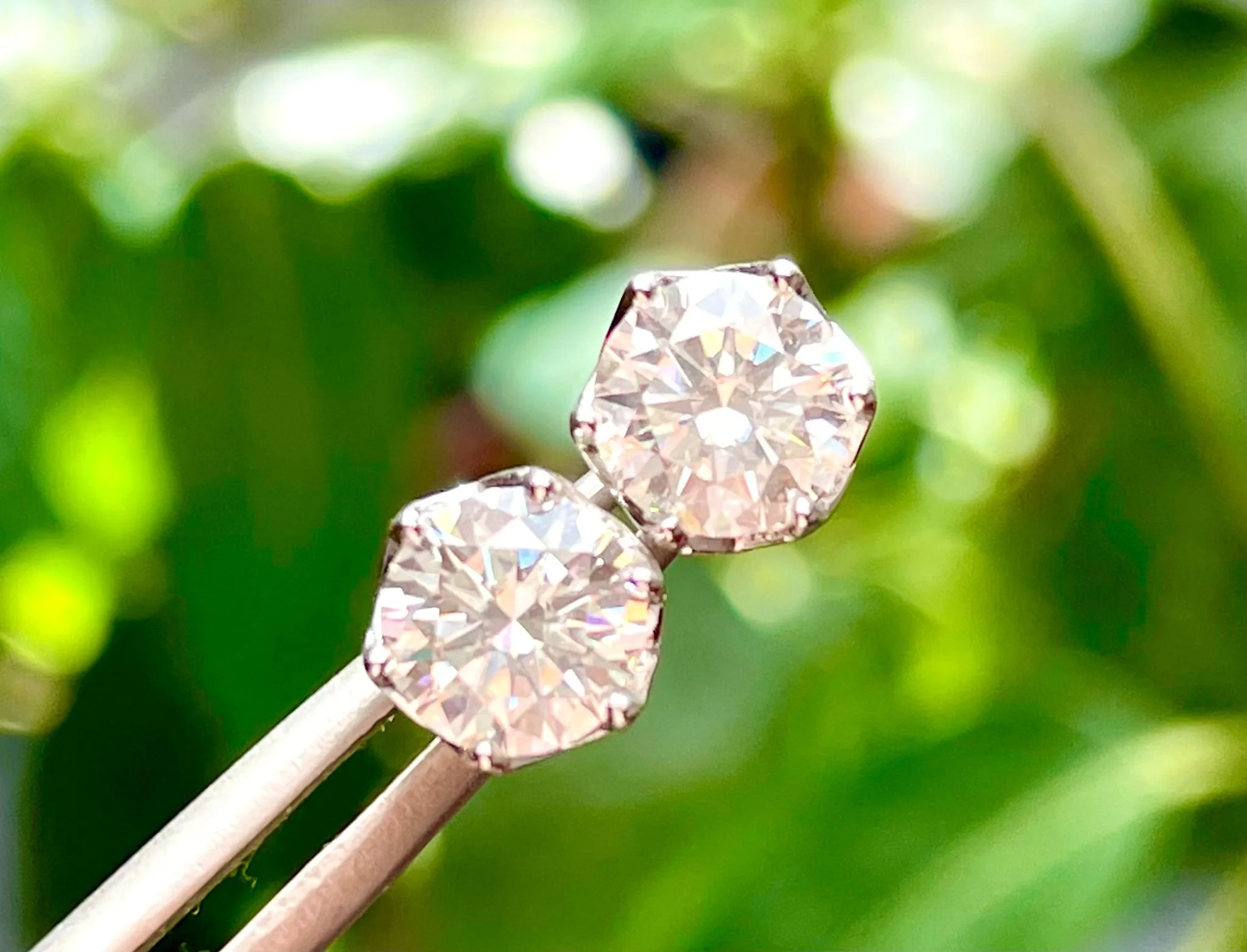 Round Brilliant Cut Earrings