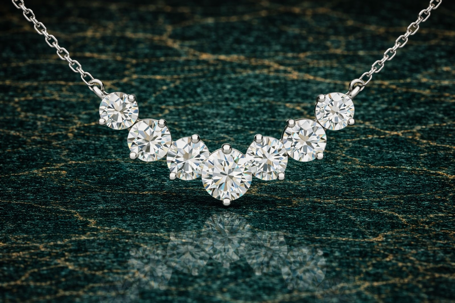 1.60 Carat Graduated Necklace