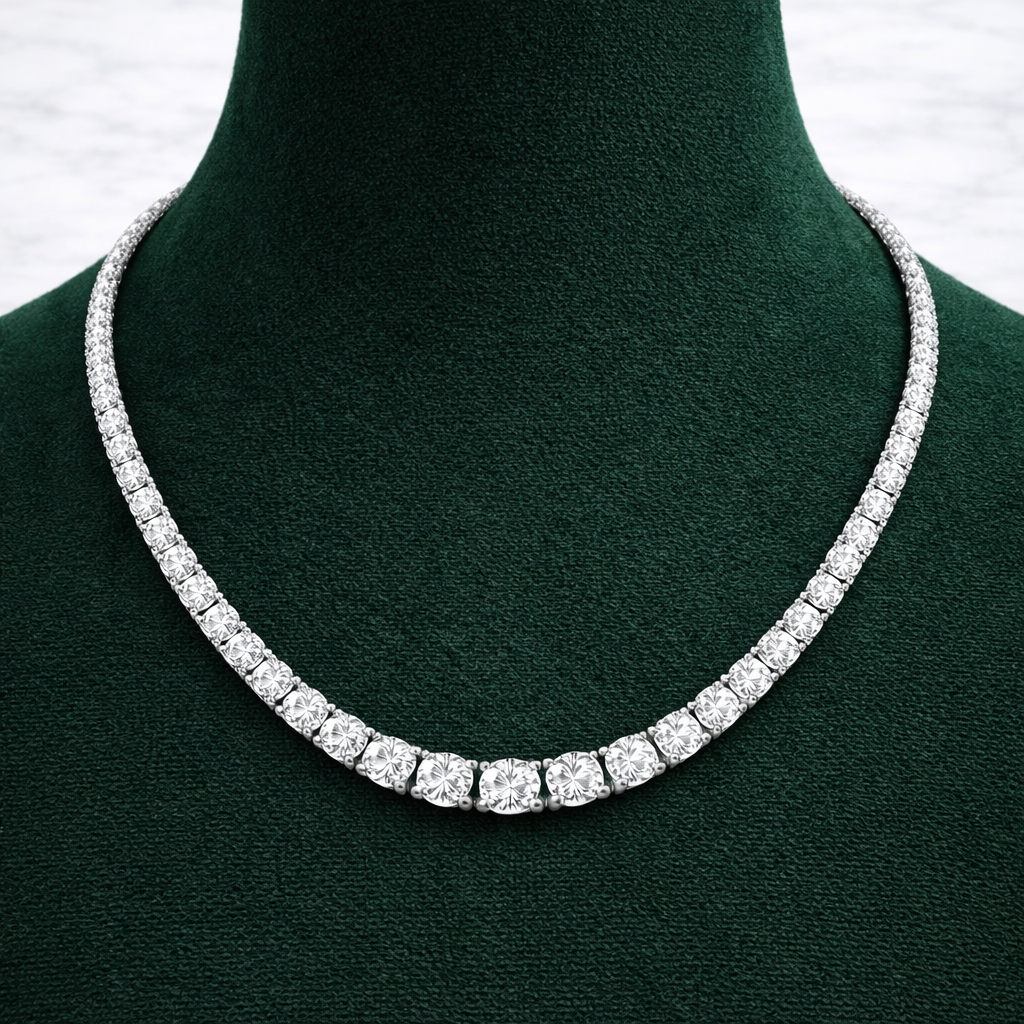 Graduated Tennis Necklace