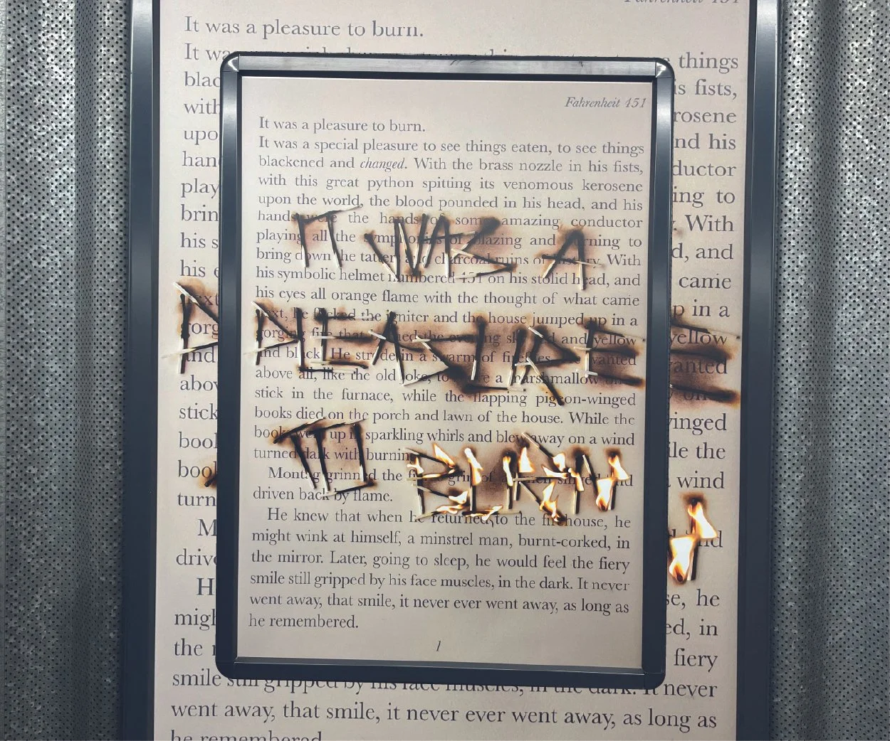 It was a pleasure to burn