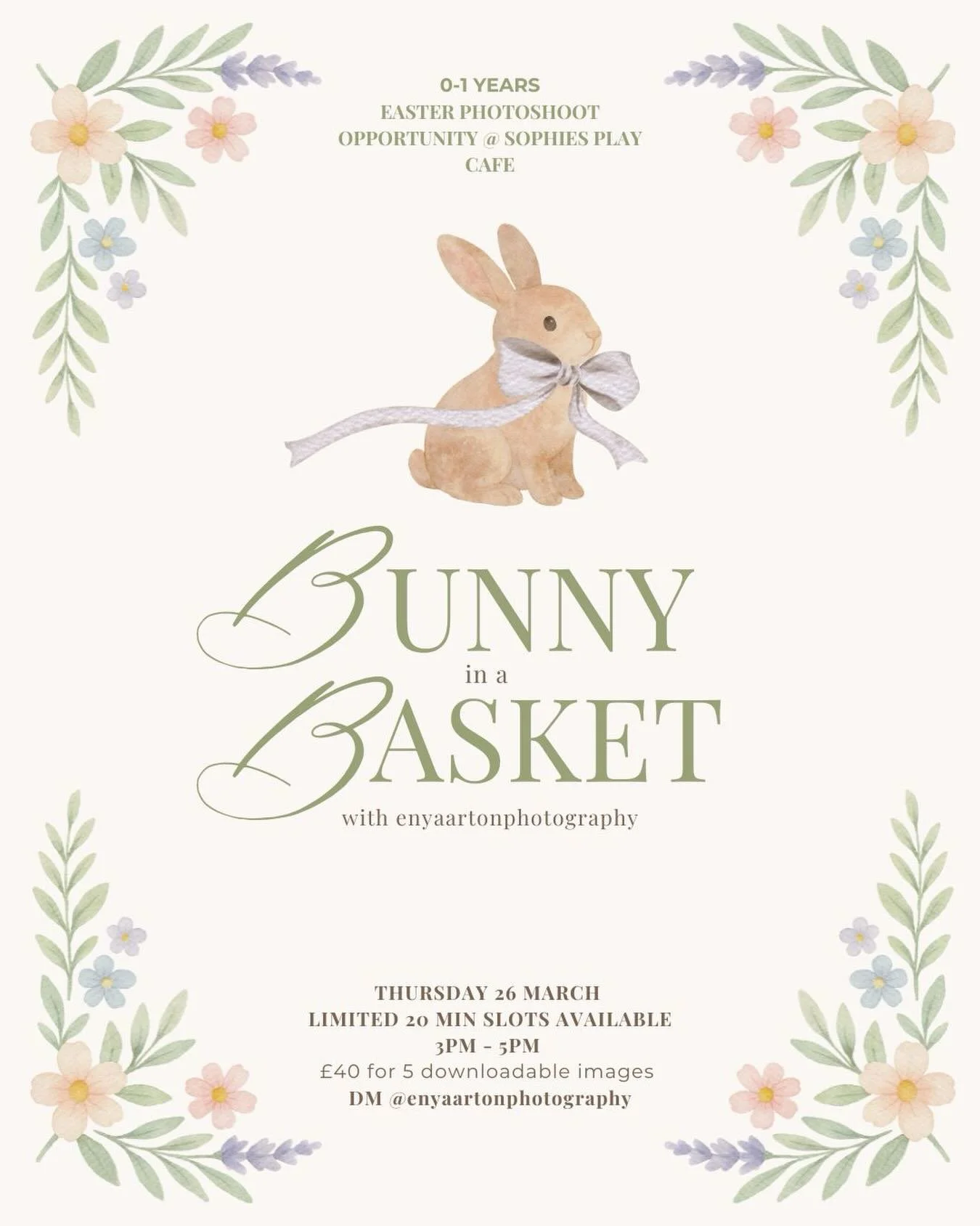 Book your little bunnies on for Easter! 🐰💛