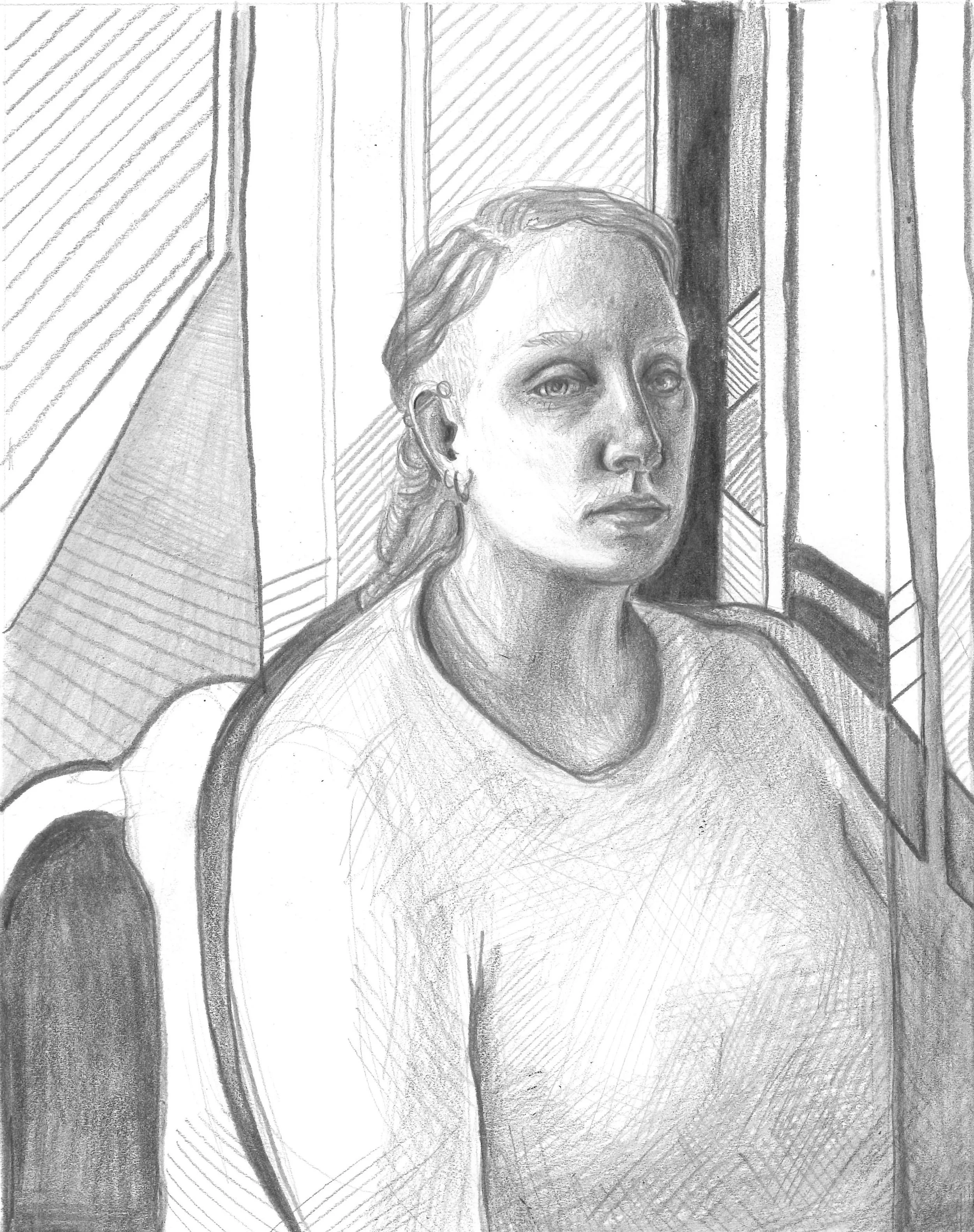  untitled, pen and ink, 12"x9", 2024