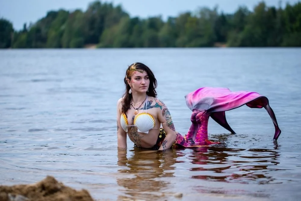 Mořská panna Morana na akci Písky Ofieru.