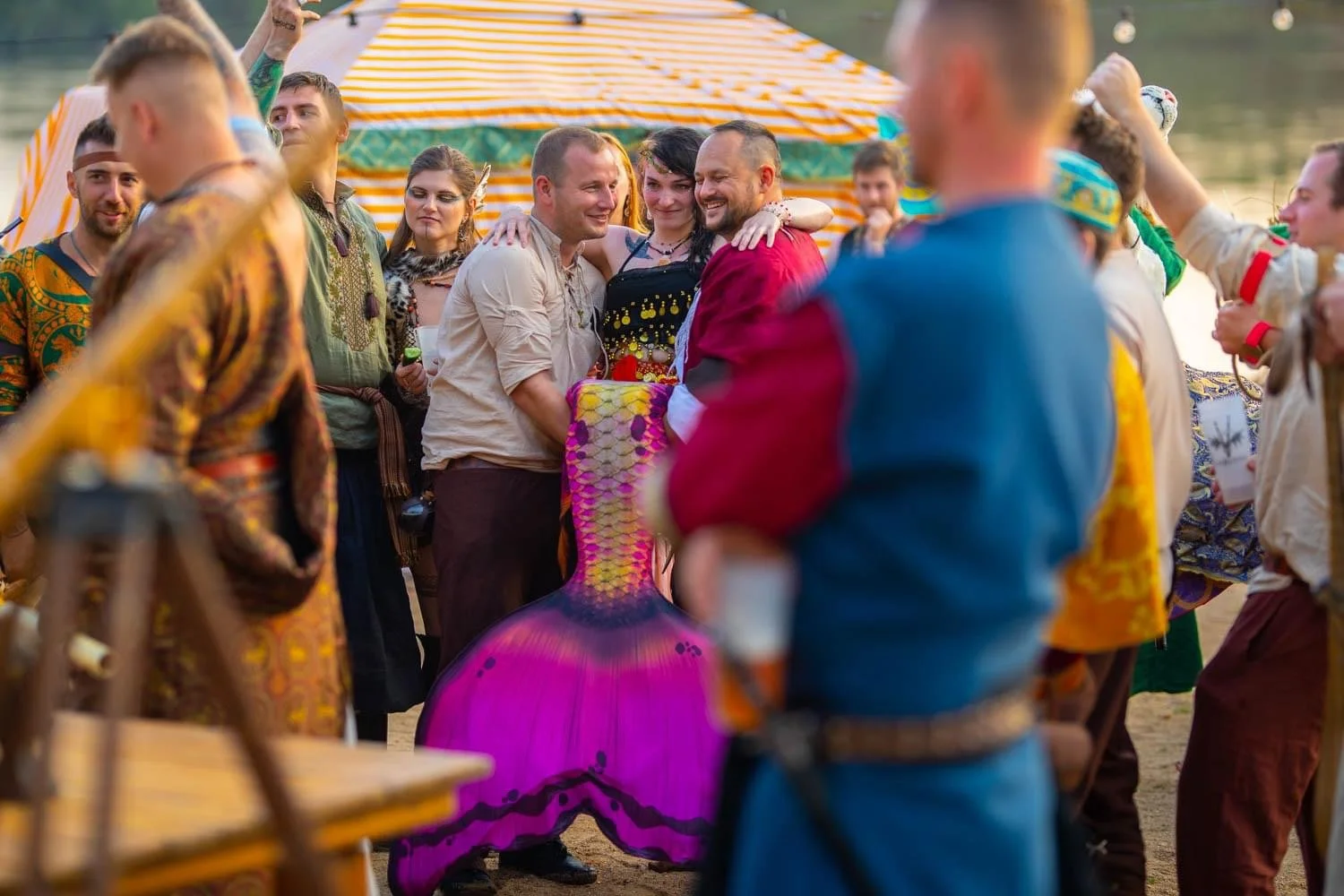 Mořská panna Morana na akci Písky Ofieru.
