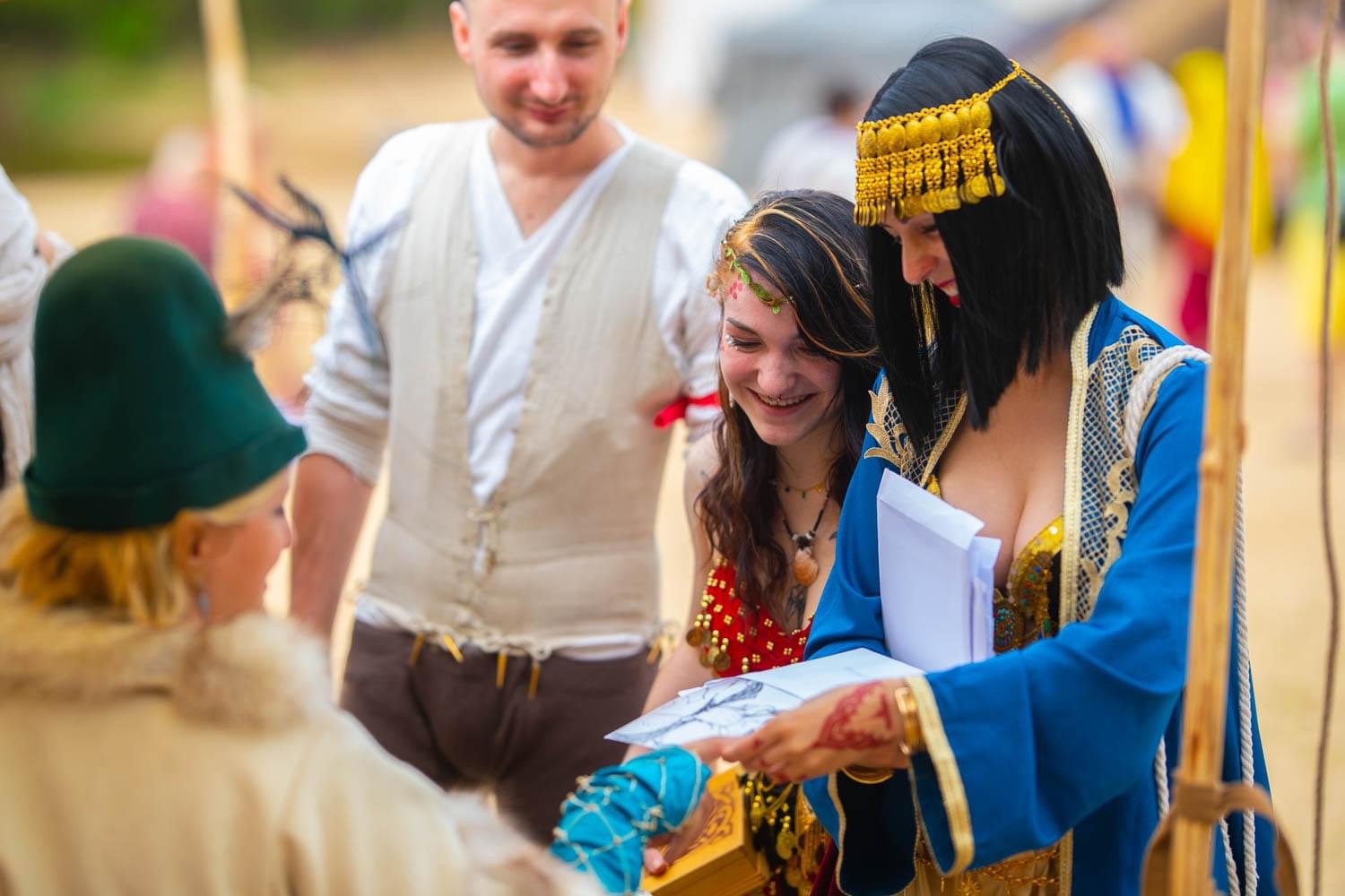 Mořská panna Morana na akci Písky Ofieru.