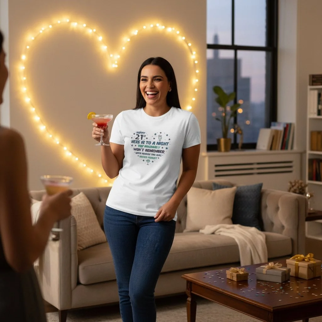 Funny 21st Birthday T-Shirt | “Night You Won’t Remember” Party Quote Design