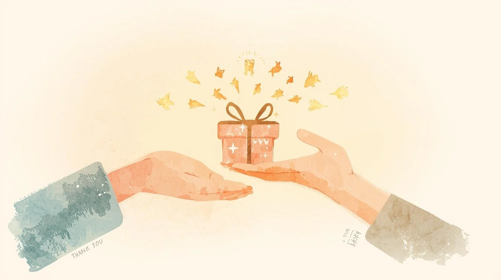 An Image to show how thank you we are for your custom