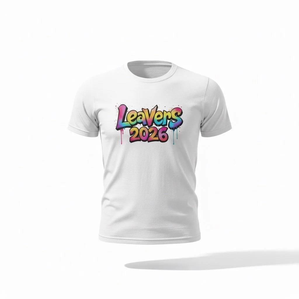 🎨 Leavers 2026 Graffiti T‑Shirt – Bold, Bright & Ready for the Next Chapter