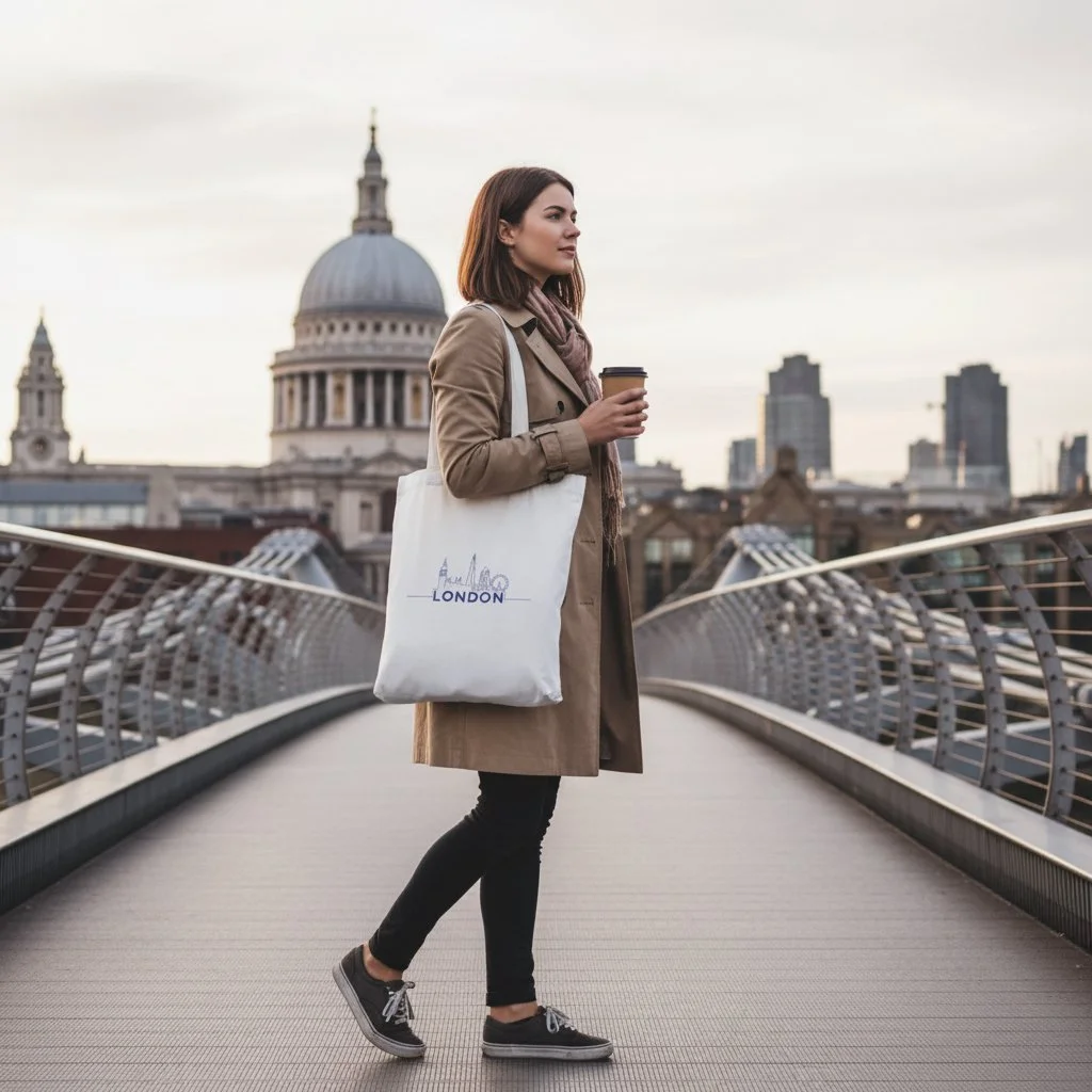 European Skyline Tote Bag Collection