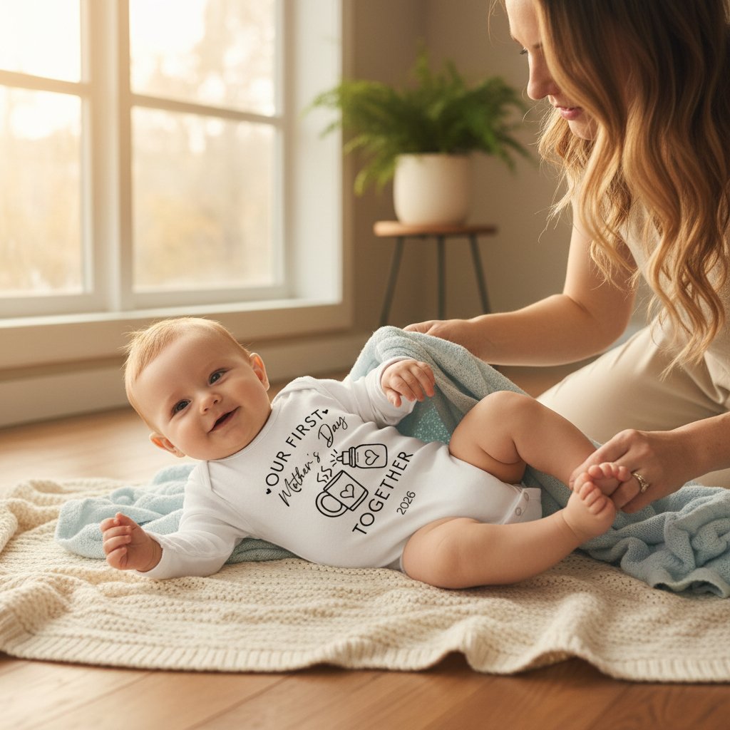Our First Mother’s Day Together – 2026 Baby Onesie