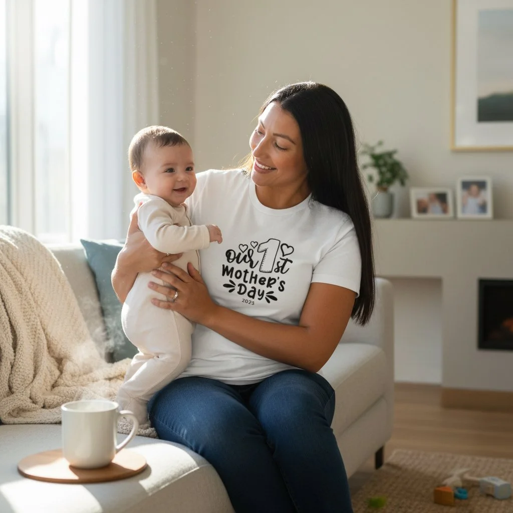 Our 1st Mother’s Day – 2026 T‑Shirt - Hearts