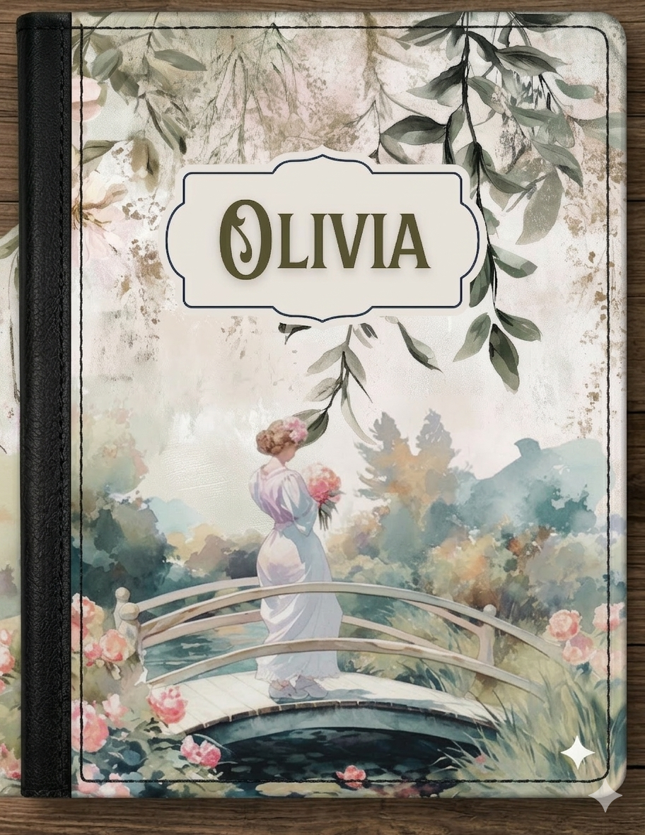 🌸 Personalised Vintage Garden Passport Cover