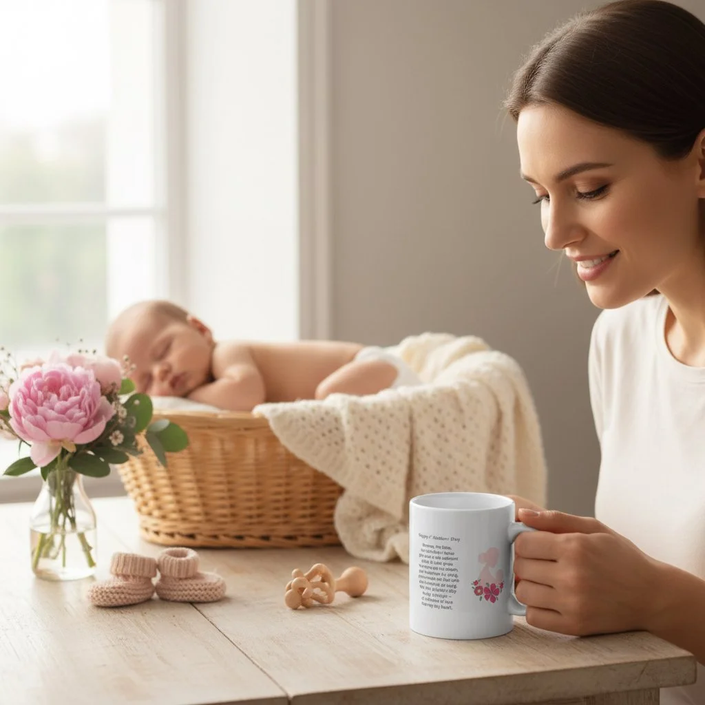 My 1st Mother’s Day Pink Floral – 2026 Personalised Mug