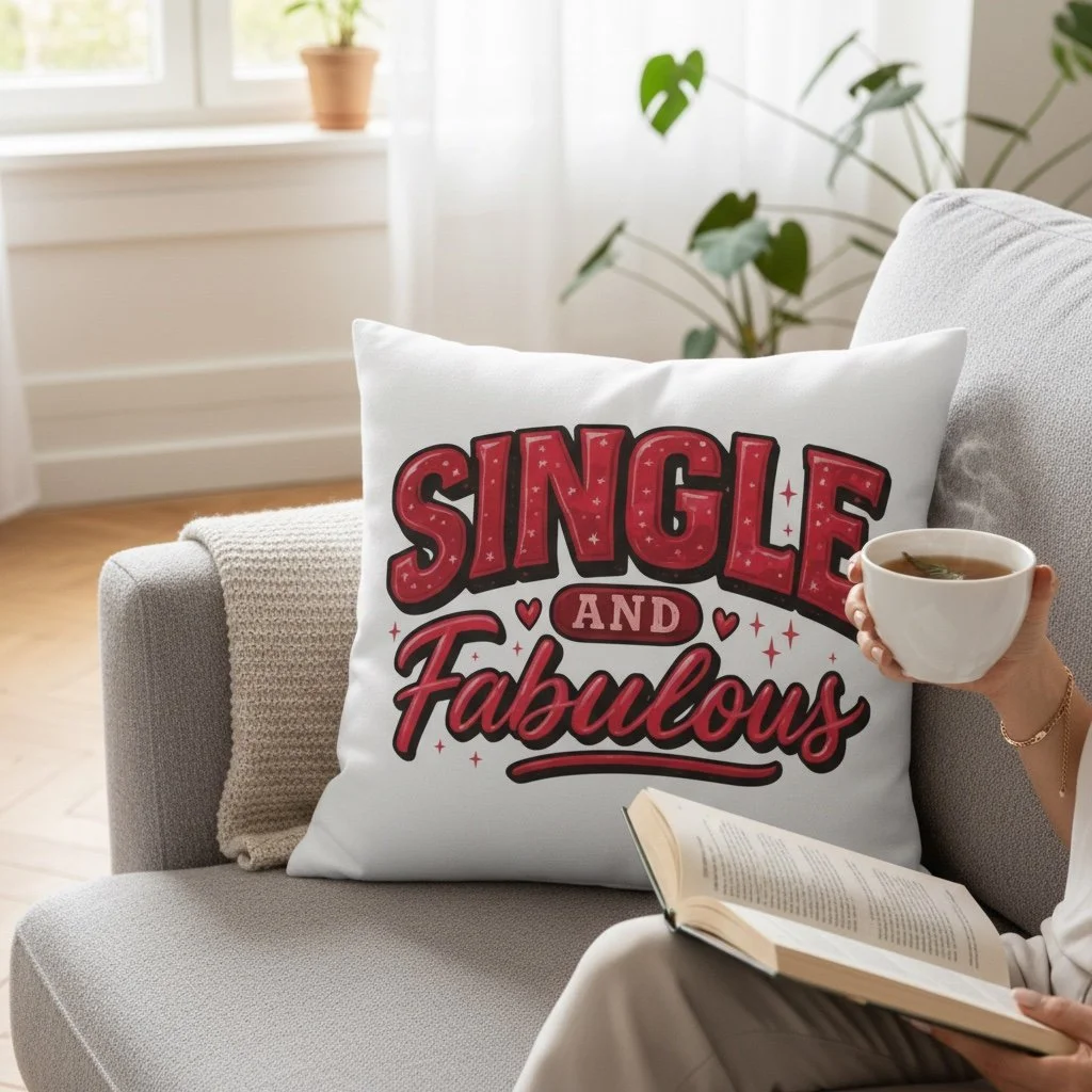 Single and Fabulous Cushion – Confidence, Comfied