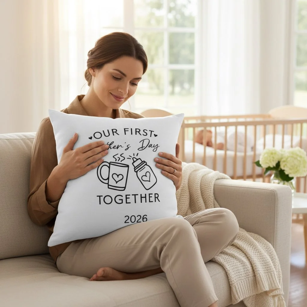 My 1st Mother’s Day – 2026 Cushion Cover Bottle and Cup Themed