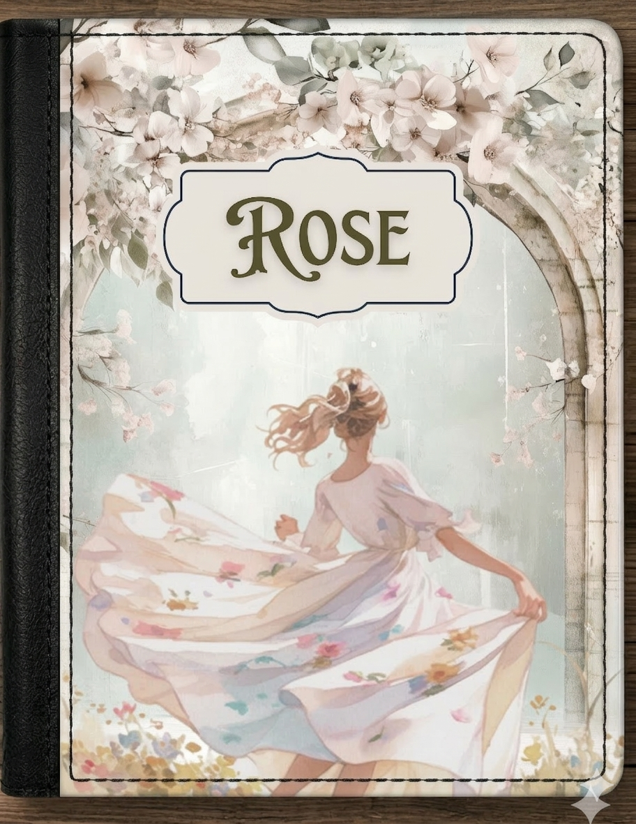 🌷 Personalised Rose Archway Passport Cover